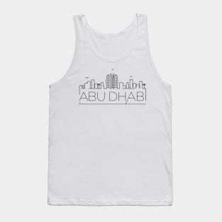 Abu Dhabi Minimal Skyline Tank Top